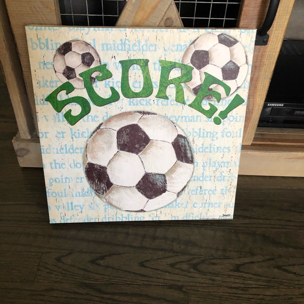 Cute Soccer canvas pic